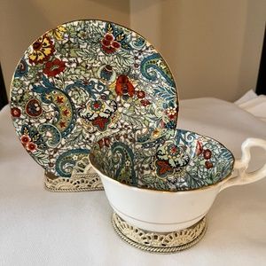 Vintage Radfords Paisley Chintz Cup & Saucer